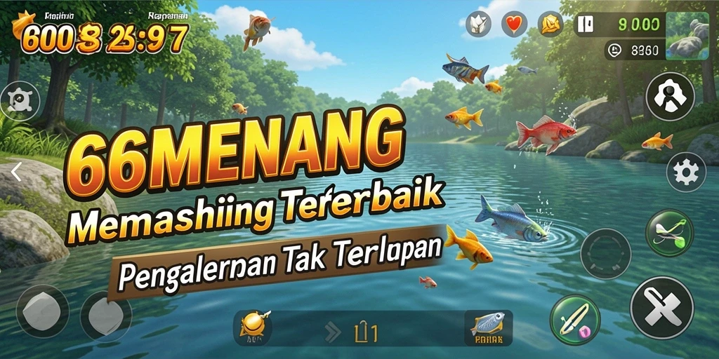Gameplay memancing yang seru dalam 66MENANG.