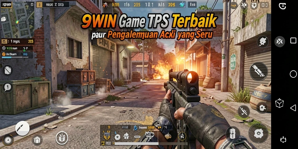 Tangkapan layar menunjukkan aksi seru dalam permainan TPS 9WIN.