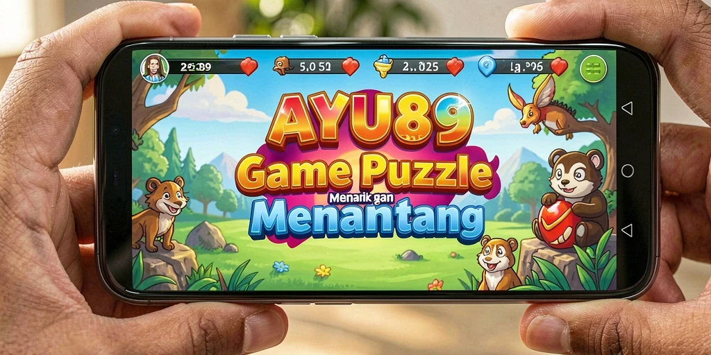 Screenshot utama AYU89 menampilkan gameplay Puzzle yang menantang.