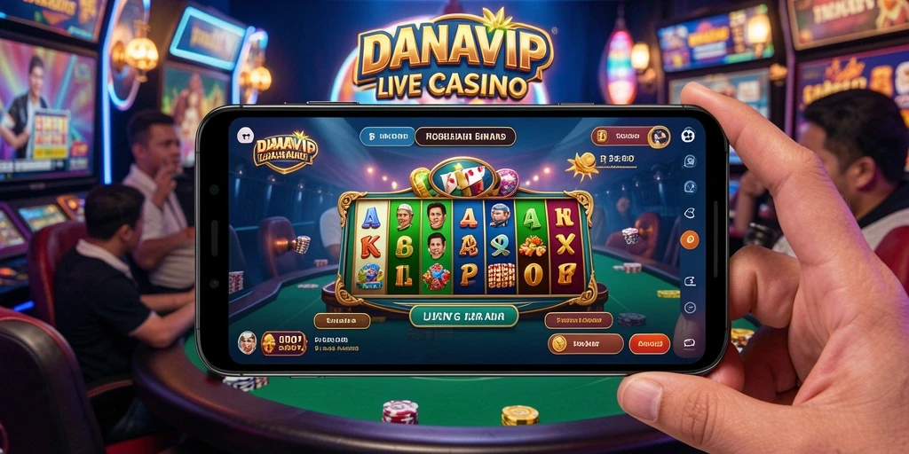Tampilan menarik dari gameplay Live Casino DANAVIP.