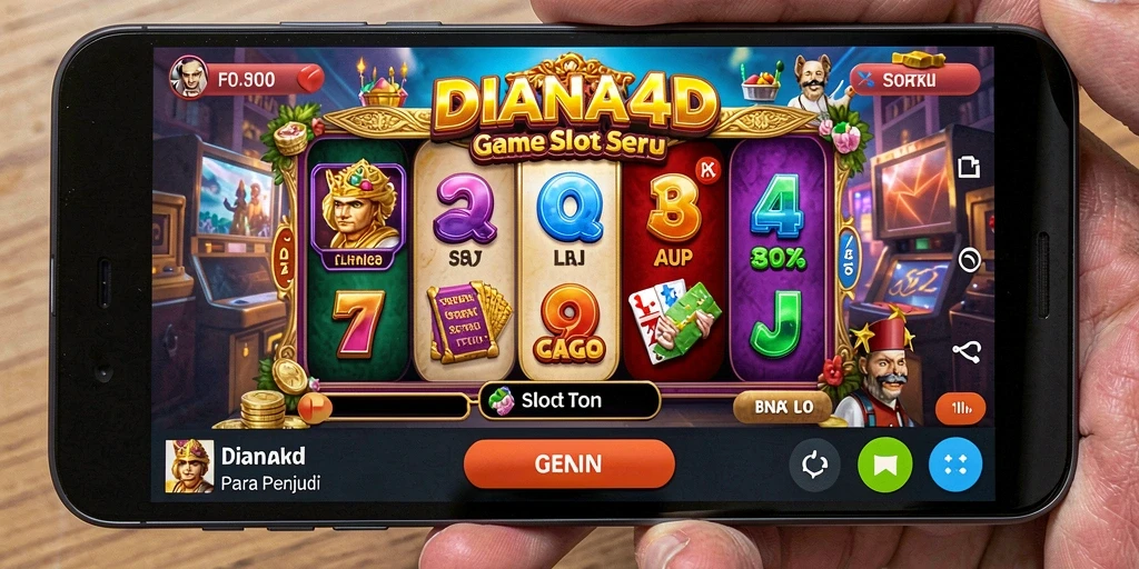 Tampilan menarik gameplay Slot DIANA4D yang penuh warna.