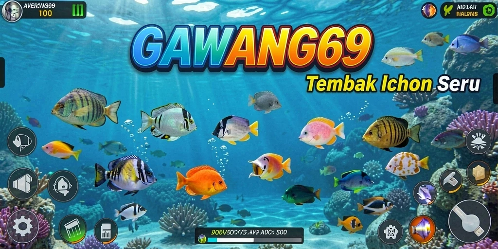 Tampilan gameplay Tembak Ikan yang seru dalam GAWANG69.