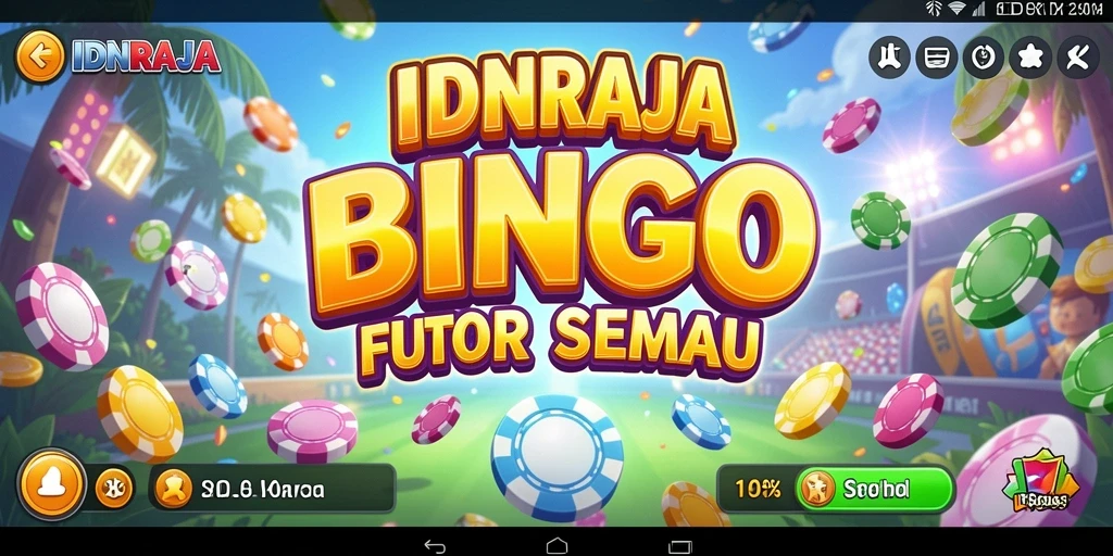 Screenshot gameplay IDNRAJA menampilkan aksi Bingo yang seru.