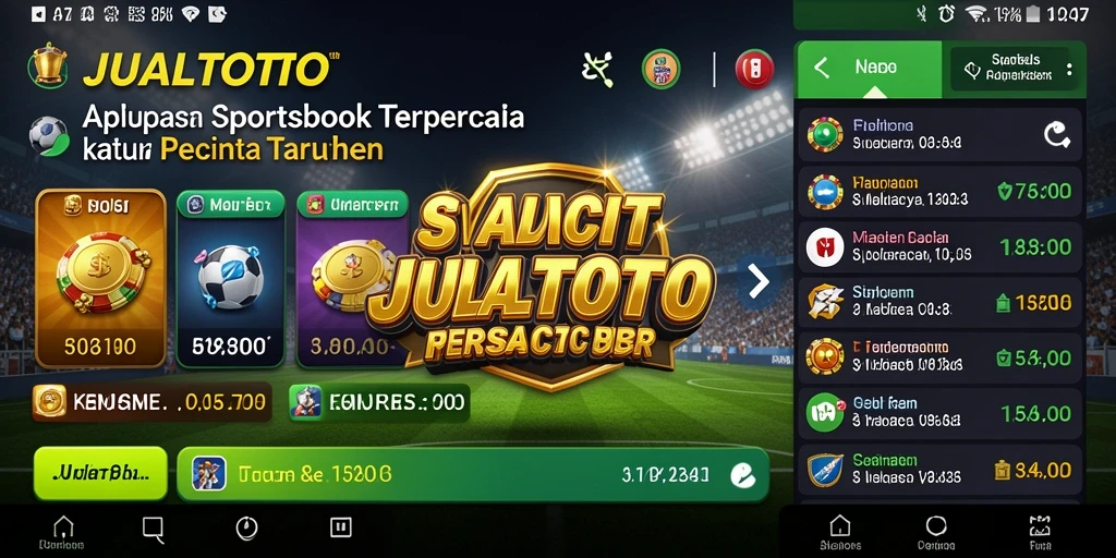 Tampilan antarmuka JUALTOTO yang menarik dan mudah dinavigasi.
