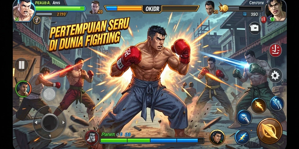 Gameplay menarik dalam pertempuran 2D Fighting