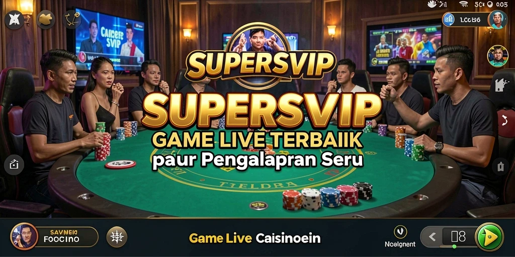 Tampilan gameplay Live Casino yang menarik di SUPERSVIP.