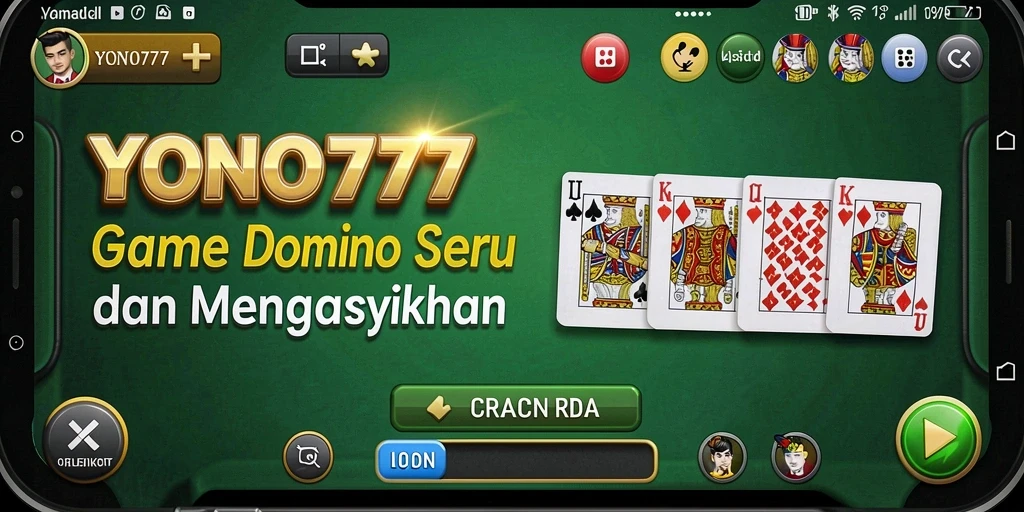 Tampilan menarik dari gameplay Domino YONO777
